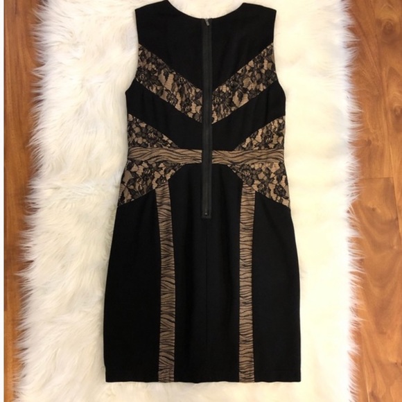 Bcbg Max Azria Lace Detailed Stretchy Fitted Dress - Picture 3 of 7